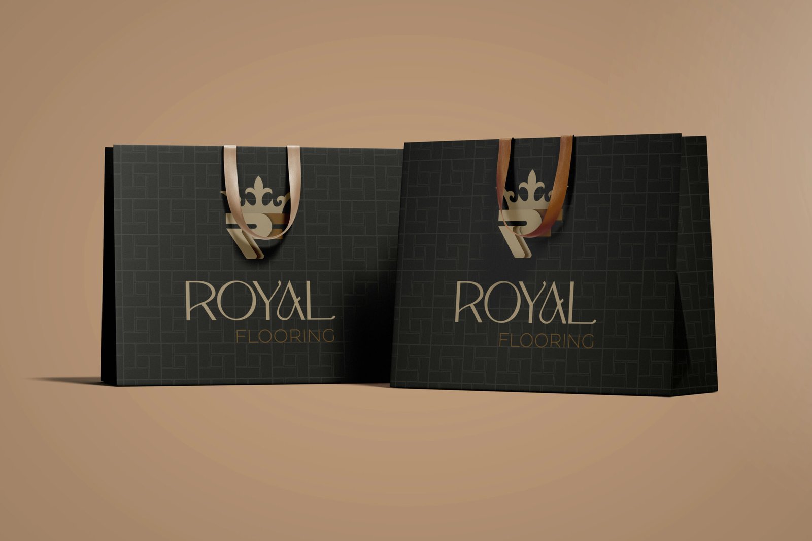 Royal Flooring branded shopping bags