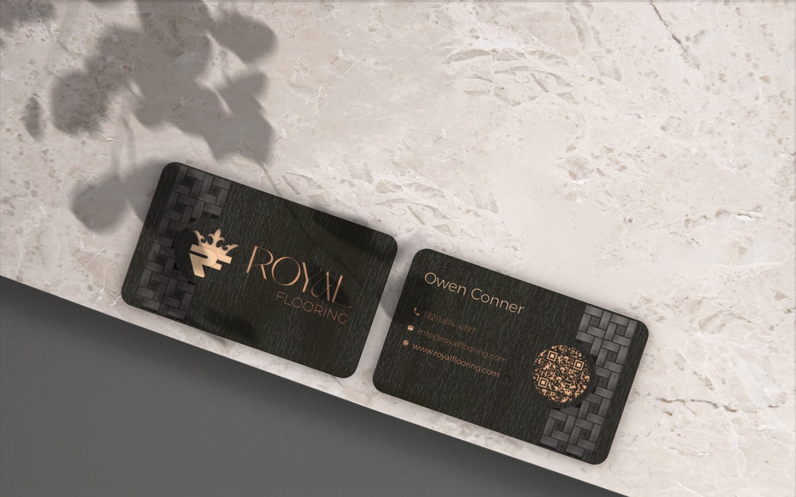 Royal Flooring visiting cards