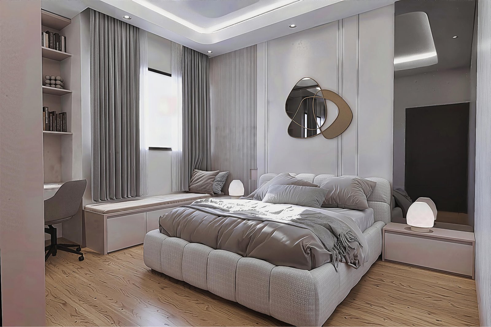 Children's room in playful, soft neutrals