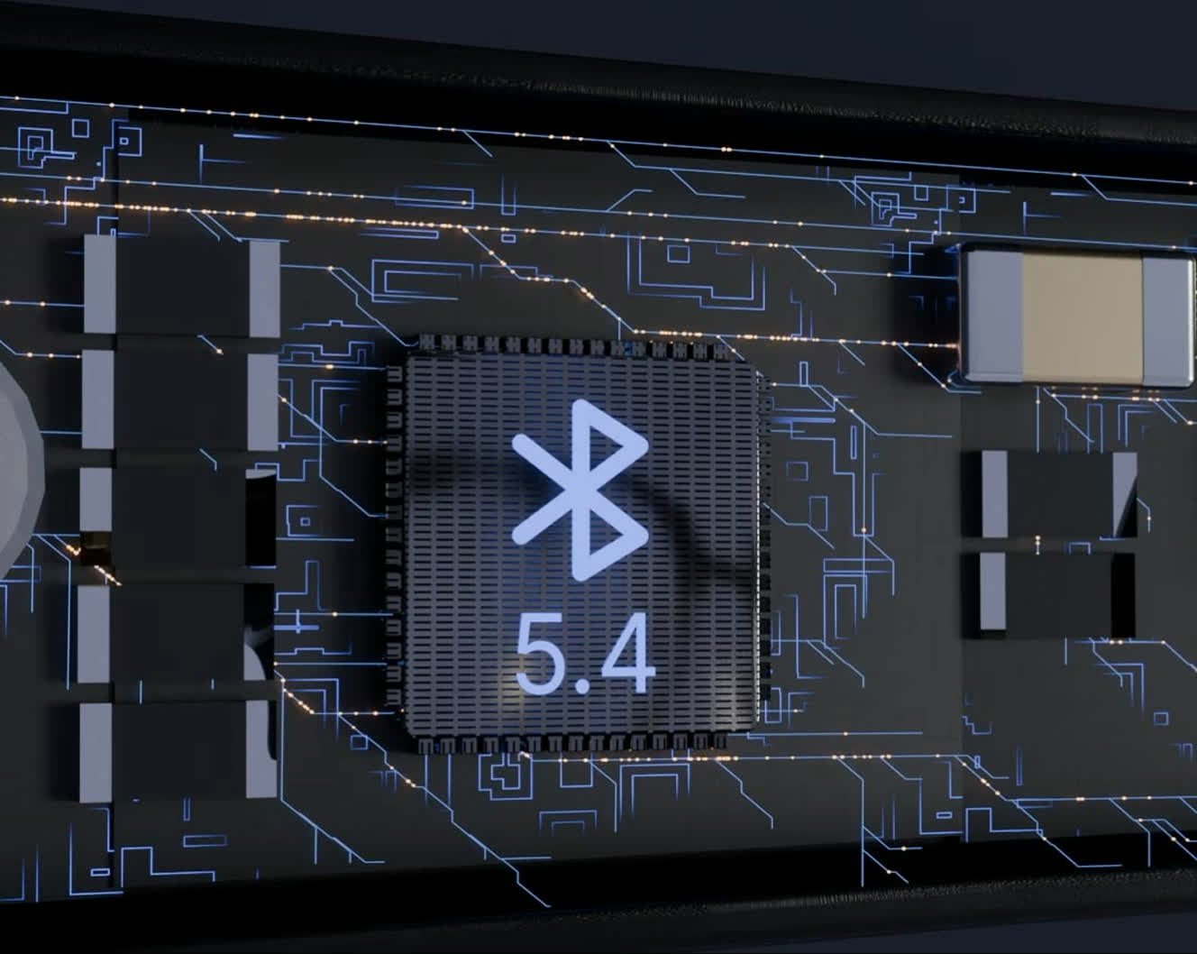 Signature, Bluetooth 5.4 module rendered inside the frame